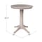 International Concepts Round 30 in Round Top Pedestal Table, 34.9 inH, Washed Gray Taupe, 30 W, 30 L, 35.9 in H, Wood K09-30RT-27B-6B - alternate 5
